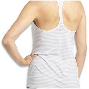 Athleta High Neck Chi Tank Striped Racerback MED